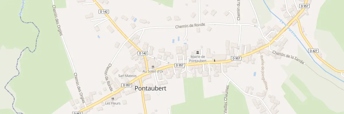 Plan du 44 Rte de Vézelay à Pontaubert