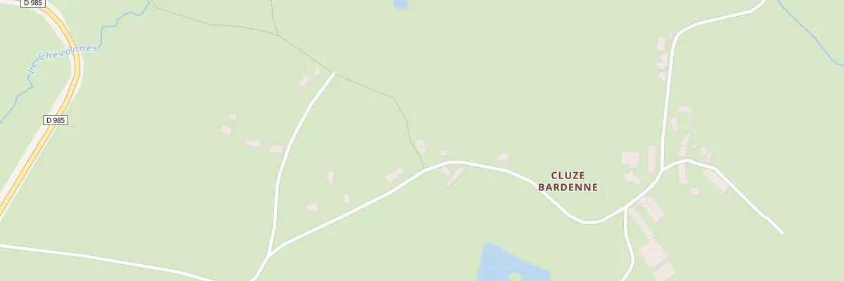 Plan du 154 Cluze Bardenne à Saint-Honoré-les-Bains