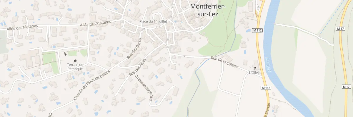 Plan du 12 Rue de la Calade à Montferrier-sur-Lez