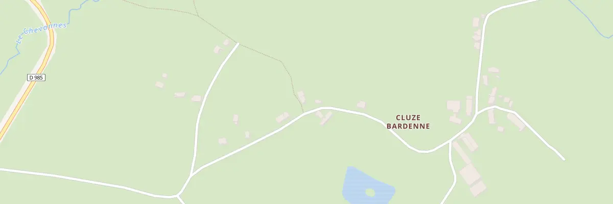 Plan du 153 Cluze Bardenne à Saint-Honoré-les-Bains