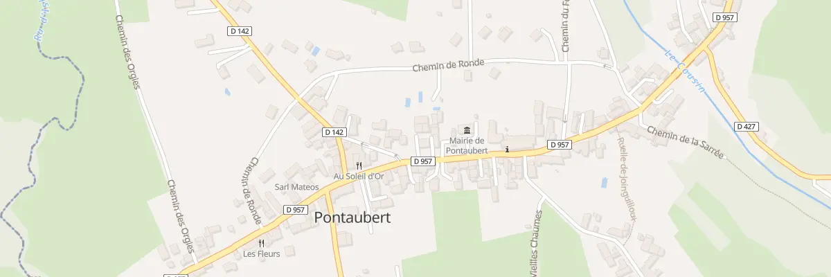 Plan du 42 Rte de Vézelay à Pontaubert