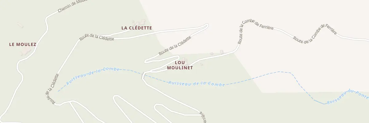 Plan du 5092 Le Moulinet à Saint-Michel-de-Dèze