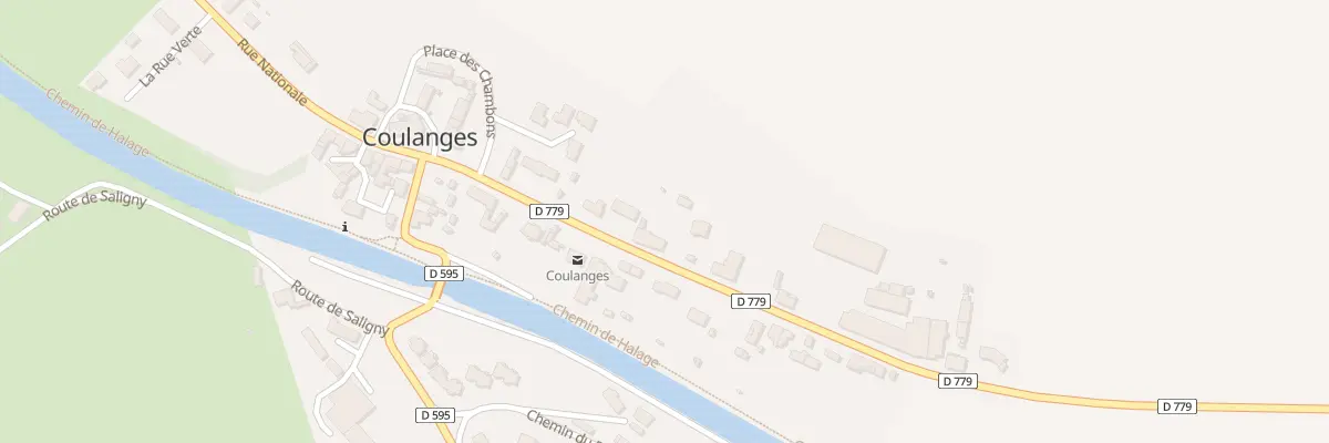 Plan du 16 Rue Nationale à Coulanges