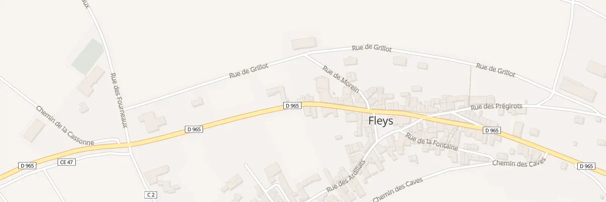 Plan du 5 Rte de Mont de Milieu à Fleys