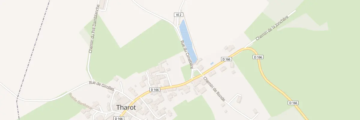 Plan du 1 Rue du Cimetiere à Tharot