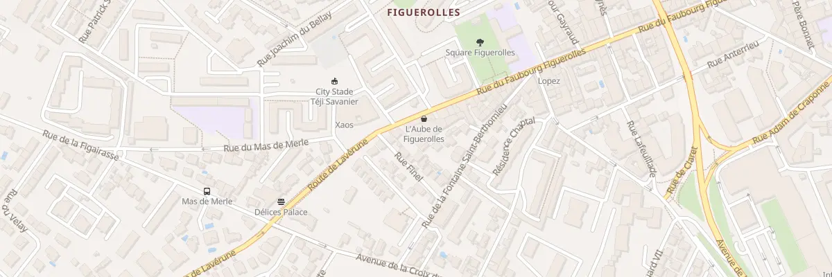Plan du 109 Rue du Faubourg Figuerolles à Montpellier