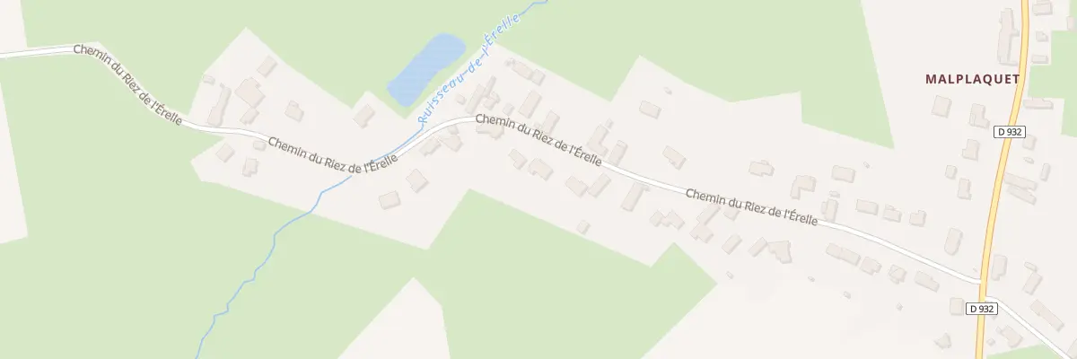 Plan du 25 Che du Riez de l’Erelle à Taisnières-sur-Hon