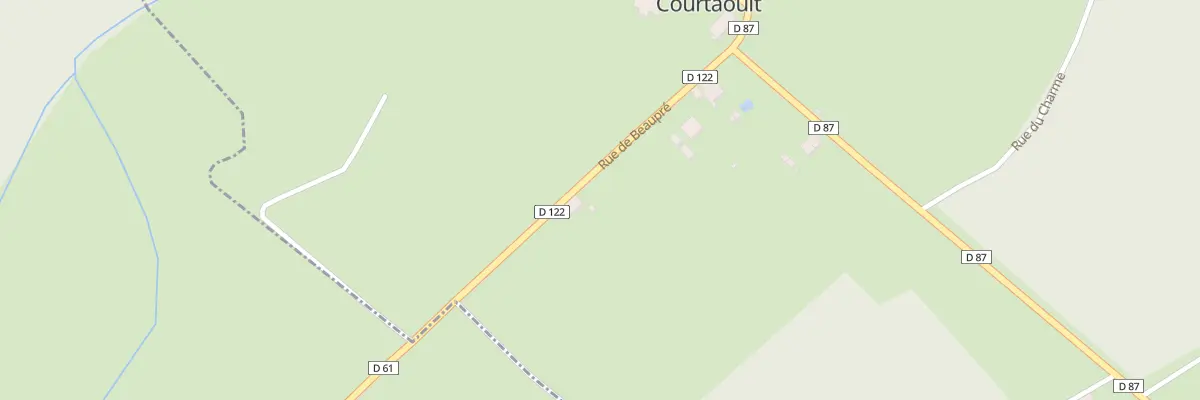 Plan du 5005F Rte de Soumaintrain à Courtaoult