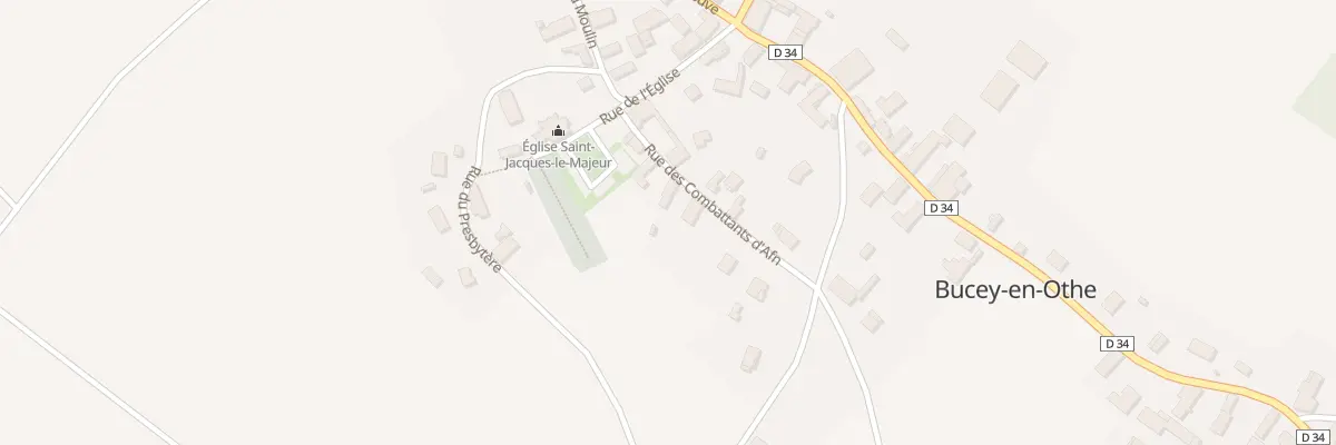 Plan du 8 Rue des Combattants d’Afn à Bucey-en-Othe