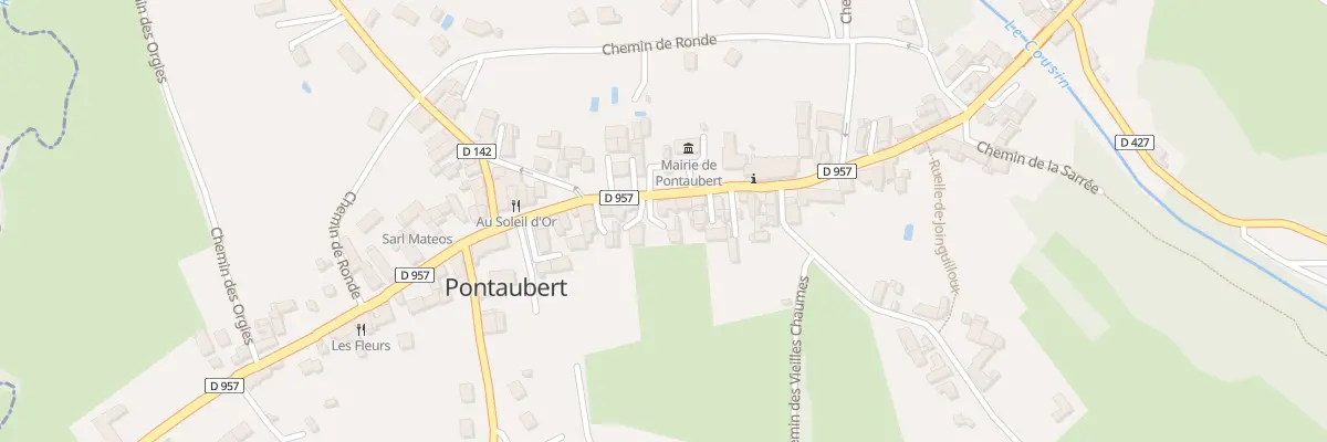 Plan du 41 Rte de Vézelay à Pontaubert