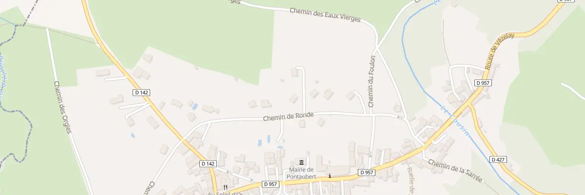 Plan du 18 Chem de Ronde à Pontaubert