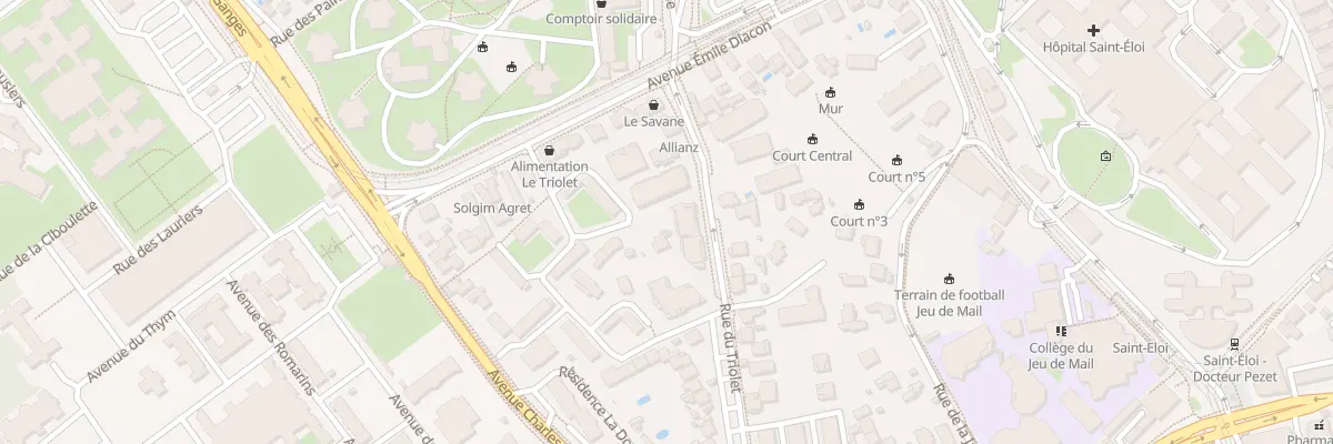 Plan du 567 Rue du Triolet à Montpellier