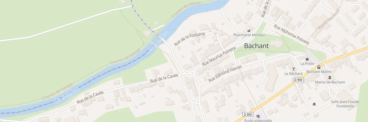 Plan du 1 Rue Maurice Poirette à Bachant
