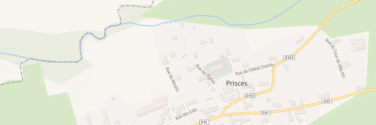 Plan du 9 Rue de l’Eglise à Prisces