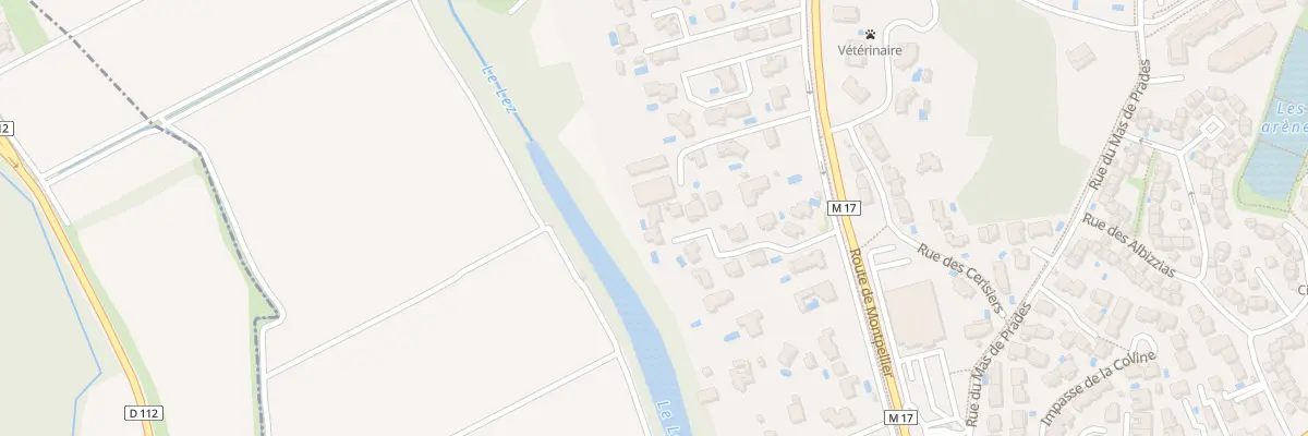 Plan du 164 Imp le Clairval à Prades-le-Lez