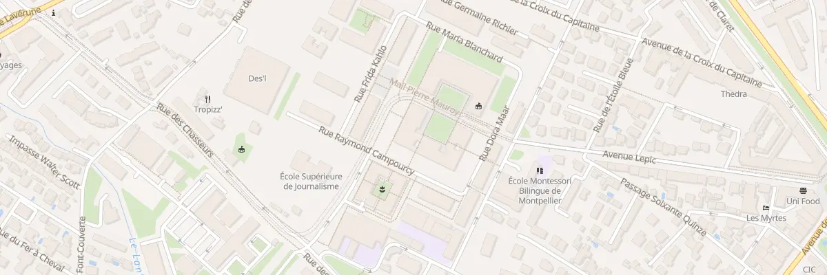 Plan du 50 Rue Dora Maar à Montpellier