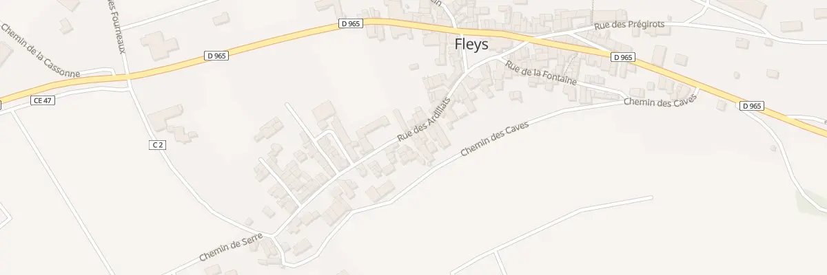 Plan du 29 Rue des Ardillats à Fleys