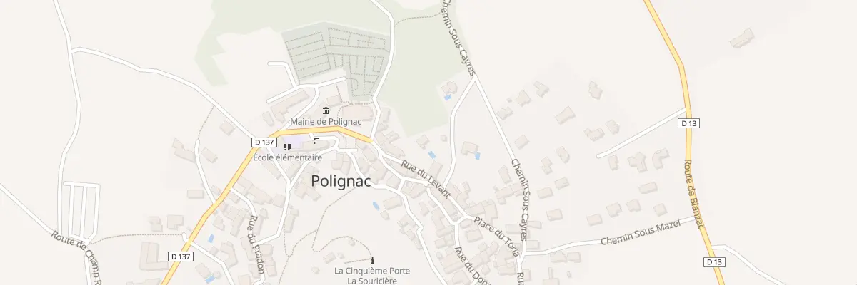 Plan du 6 Che des Bachassoux à Polignac
