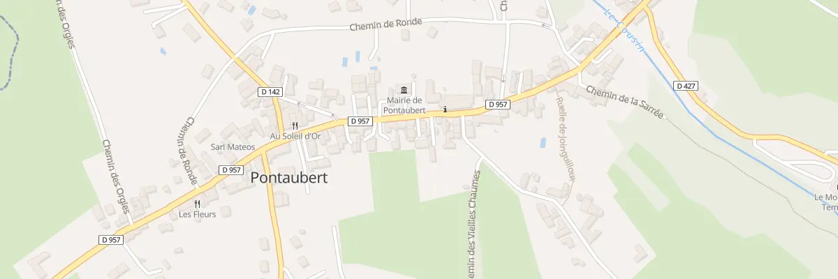 Plan du 37X Rte de Vézelay à Pontaubert