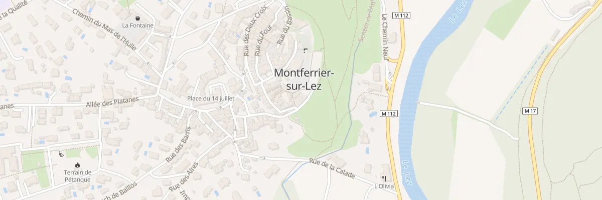 Plan de la Rue de la Brèche à Montferrier-sur-Lez