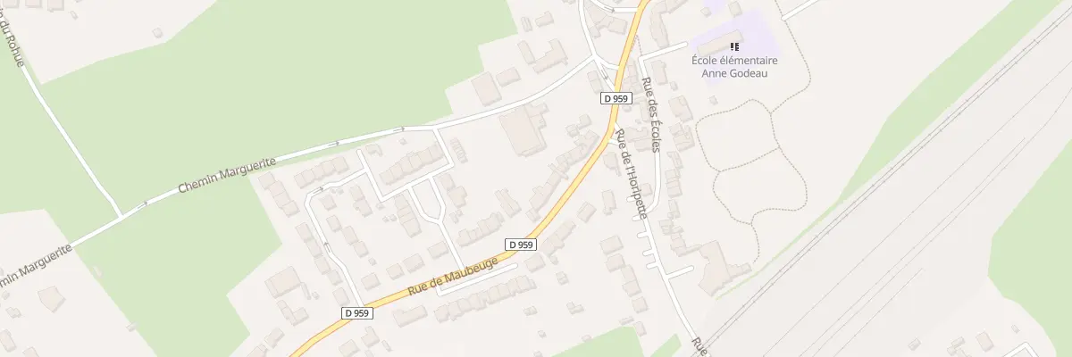 Plan du 57 Rue de Maubeuge à Bachant