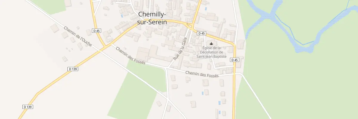 Plan du 15 Rue de la Gare à Chemilly-sur-Serein