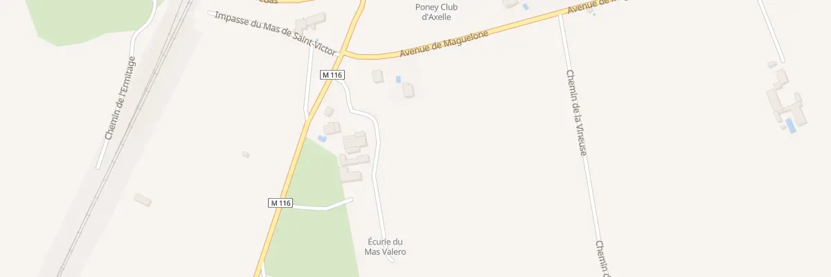 Plan de Av de Maguelone à Lattes