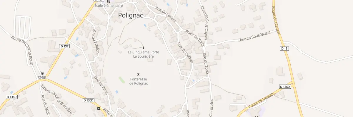 Plan du 5 Rue de l’Abbaye à Polignac