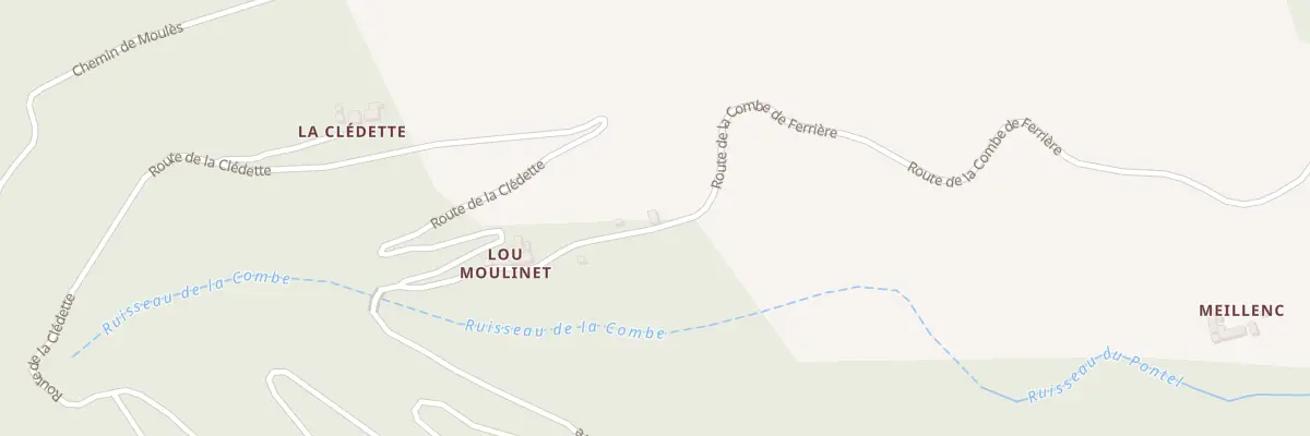 Plan du 5206 Le Moulinet à Saint-Michel-de-Dèze