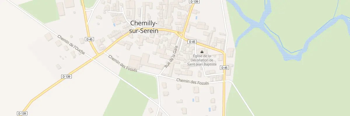 Plan du 5 Rue de la Gare à Chemilly-sur-Serein