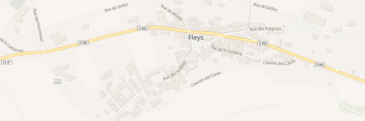 Plan du 8 Rue des Ardillats à Fleys