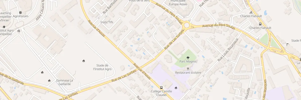 Plan du 152 Rue de Las Sorbes à Montpellier