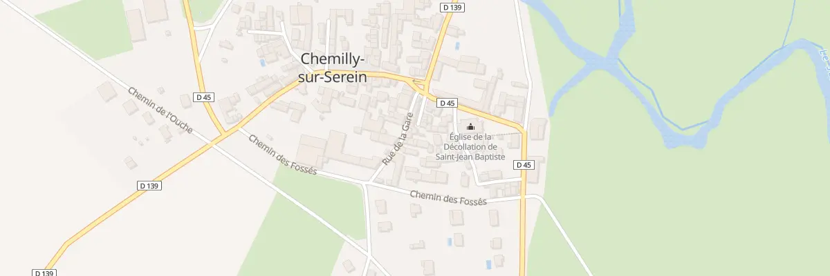 Plan du 3 Rue de la Gare à Chemilly-sur-Serein