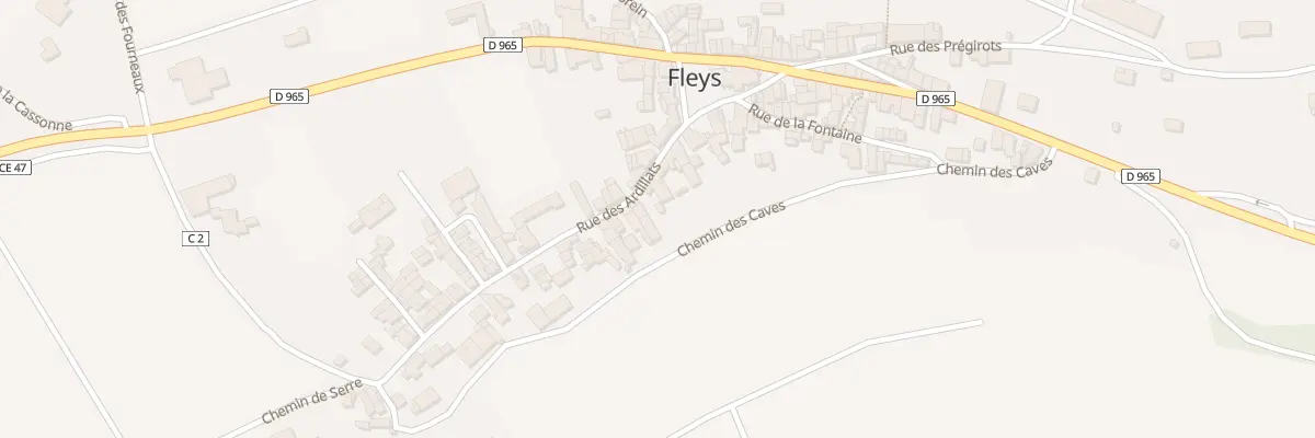 Plan du 21 Rue des Ardillats à Fleys