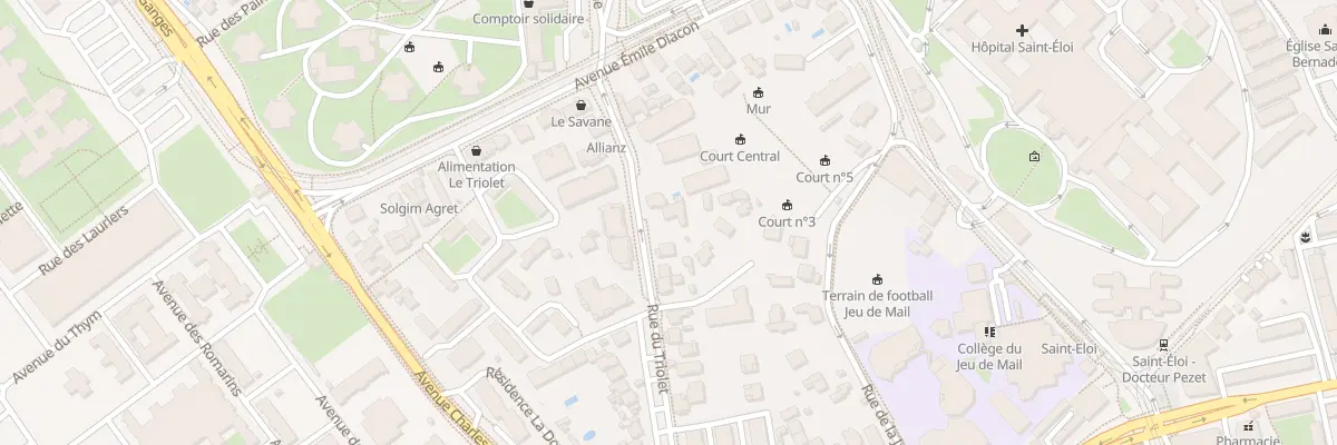 Plan du 548 Rue du Triolet à Montpellier