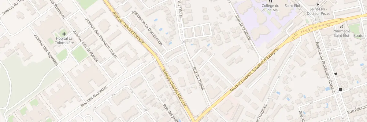 Plan du 299 Rue du Triolet à Montpellier