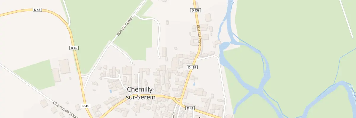Plan du 25 Rue du Pont à Chemilly-sur-Serein