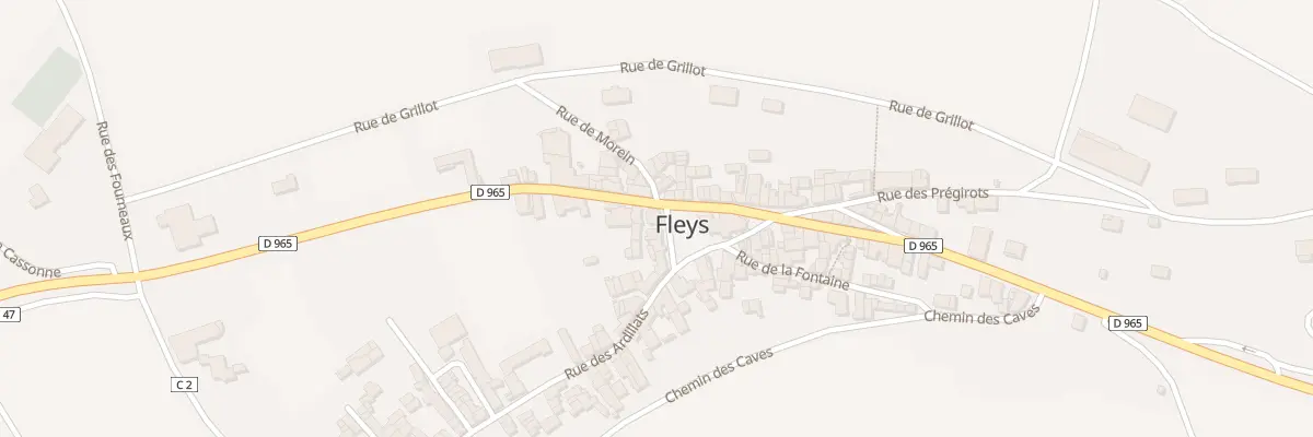 Plan du 2 Rue de l’Eglise à Fleys