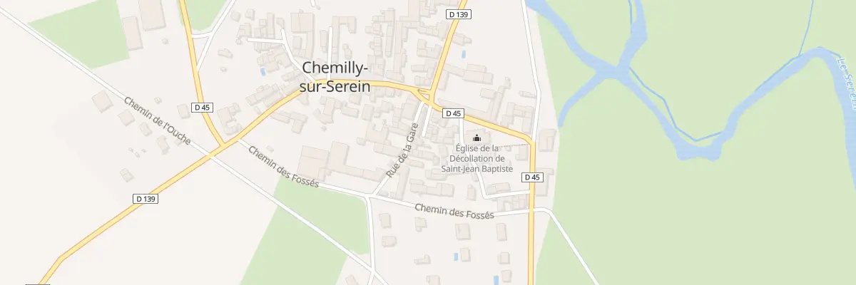 Plan du 58 Gr Grande Rue à Chemilly-sur-Serein