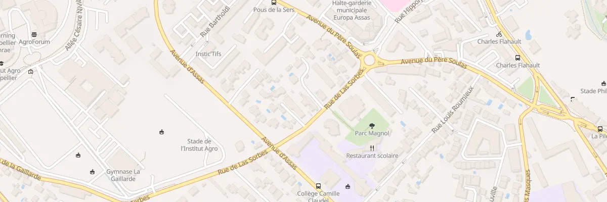 Plan du 126 Rue de Las Sorbes à Montpellier