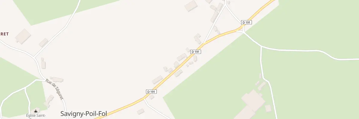 Plan du 23 Rte du Morvan à Savigny-Poil-Fol