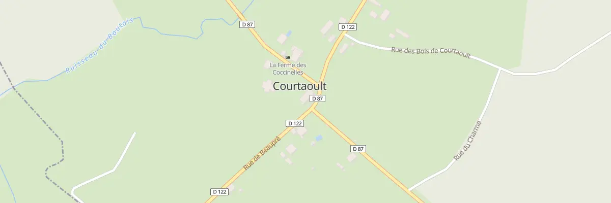 Plan du 5001F Rte de Soumaintrain à Courtaoult