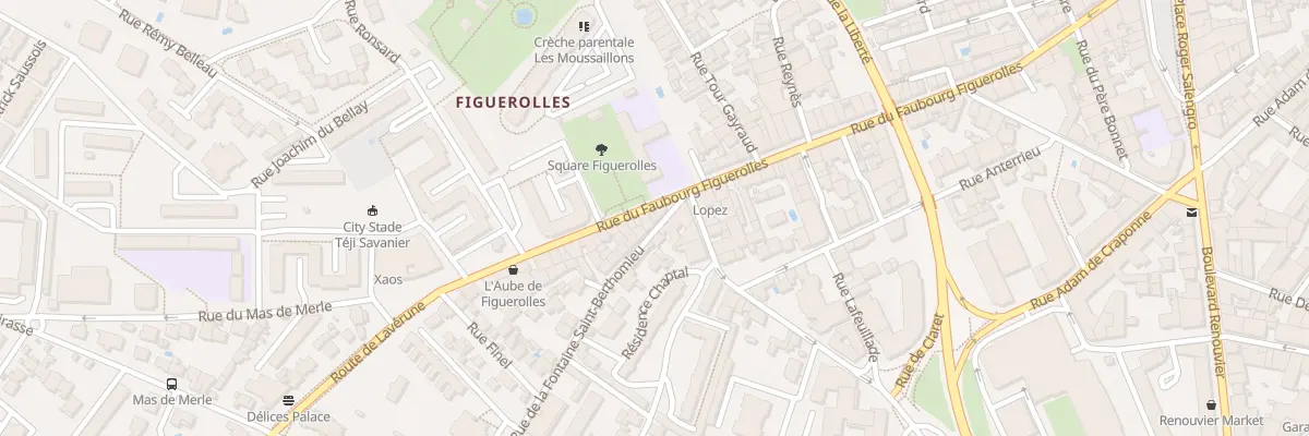 Plan du 81B Rue du Faubourg Figuerolles à Montpellier