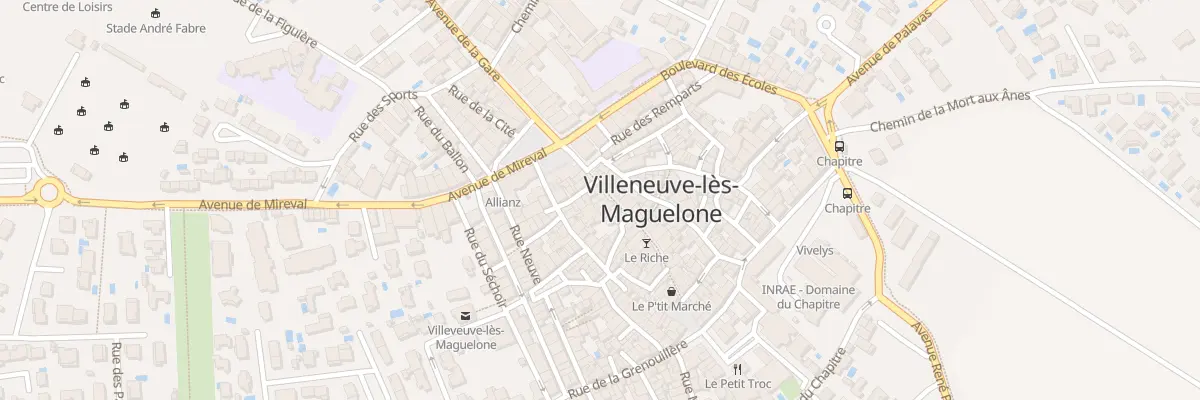 Plan du 60 Grand Rue à Villeneuve-lès-Maguelone