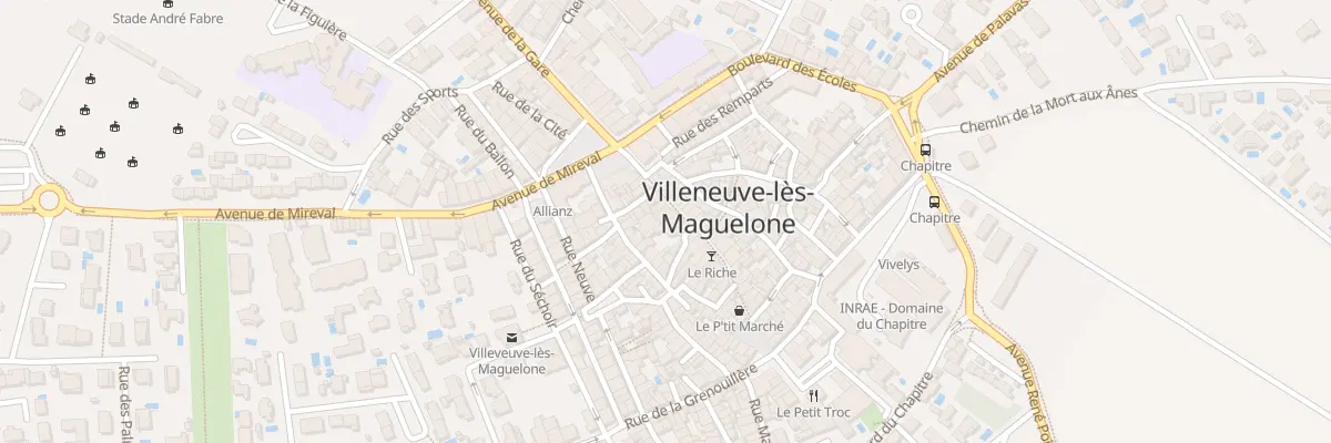 Plan du 68 Grand Rue à Villeneuve-lès-Maguelone
