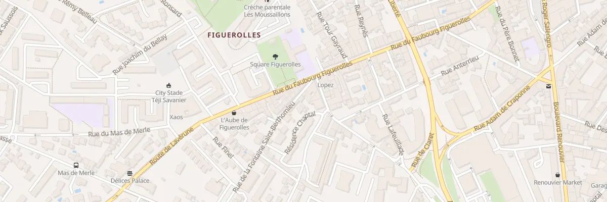 Plan du 5 Rue Fontaine Saint Berthomieu à Montpellier