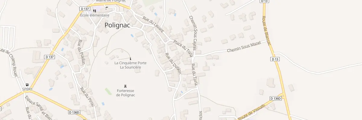 Plan du 9001 Pl du Toria à Polignac