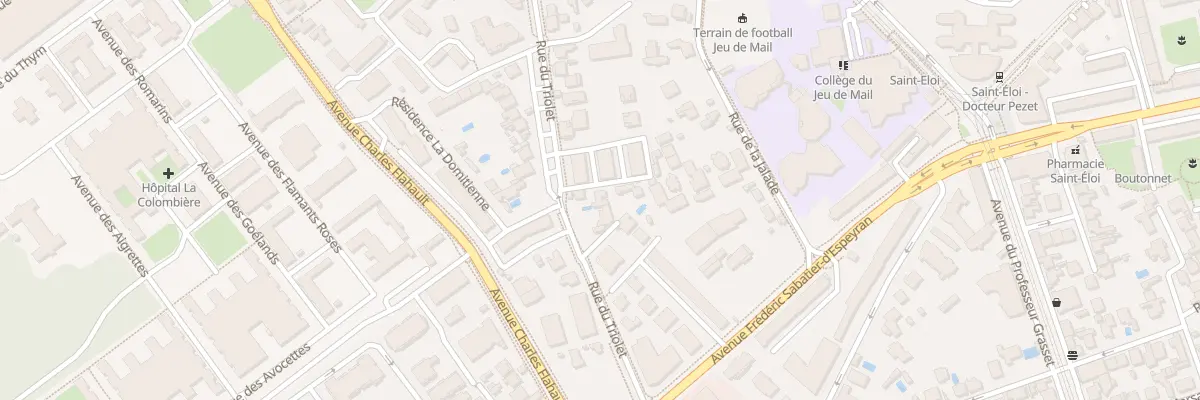 Plan du 332 Rue du Triolet à Montpellier