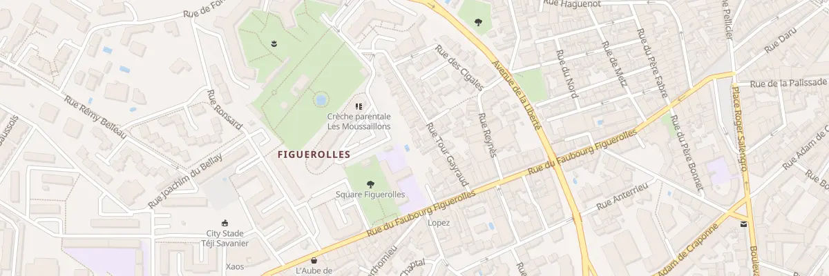 Plan du 13 Rue Tour Gayraud à Montpellier