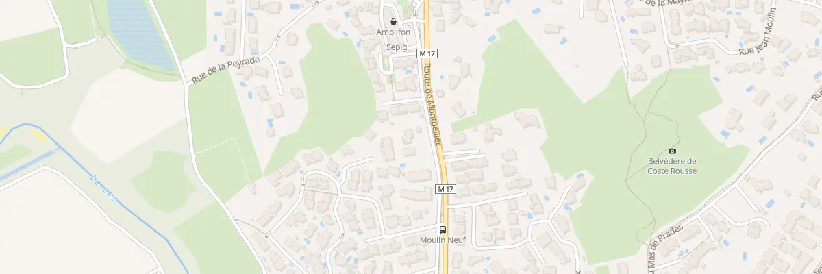Plan du 554 Rte de Montpellier à Prades-le-Lez